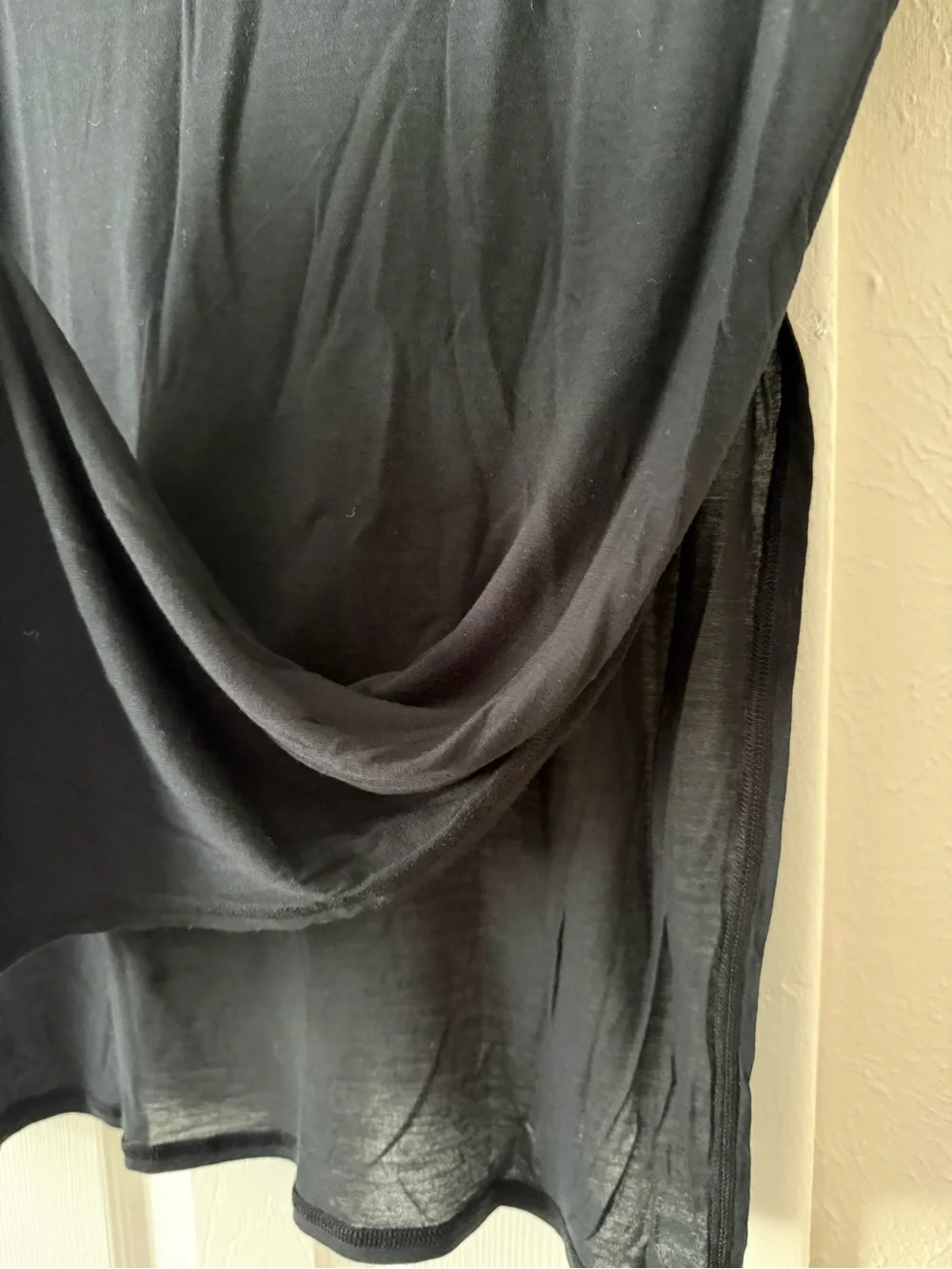 Alo Yoga Dreamer Split Side Short Sleeve Tunic size Medium Black